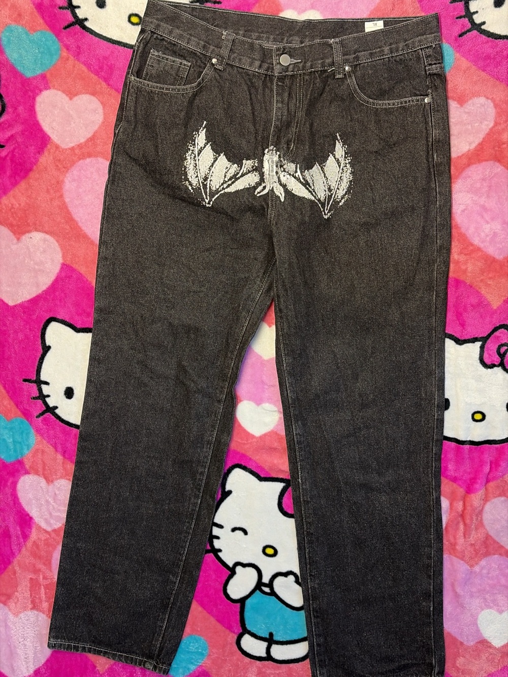 Michael Myers black straight cut Jeans